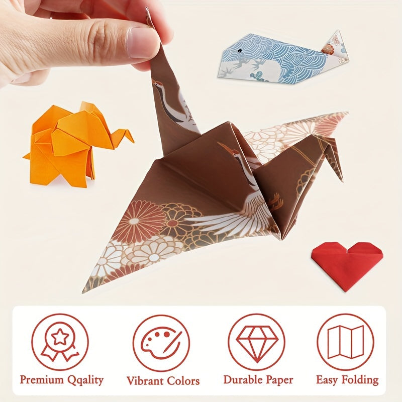 pigipigi Craft Origami Paper for Kids - 360 Sheets Colorful Folding Paper 60 Japanese Patterns 6 Inch Easy Origami Book Beginner Art Project Kit for 4 5 6 Years Old Girl Boy Birthday Gift