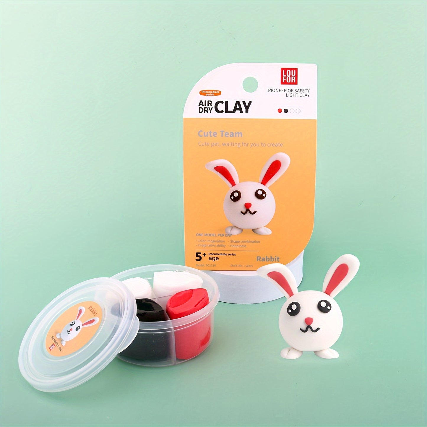 Air Dry Clay Kit, Air Dry Clay for Kids 12 Boxes, DIY Magic Clay Set, Ultra Light Modeling Clay, Air Drying Clay Process Easy to Use Accessories, Easter Mudding Children's Toys
