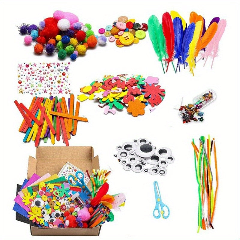 [Creative DIY Craft] Colorful Creative DIY Craft Kit | Educational Playset with Twisted Rope, Polyester Fiber | Perfect for Christmas and Birthday Gifts