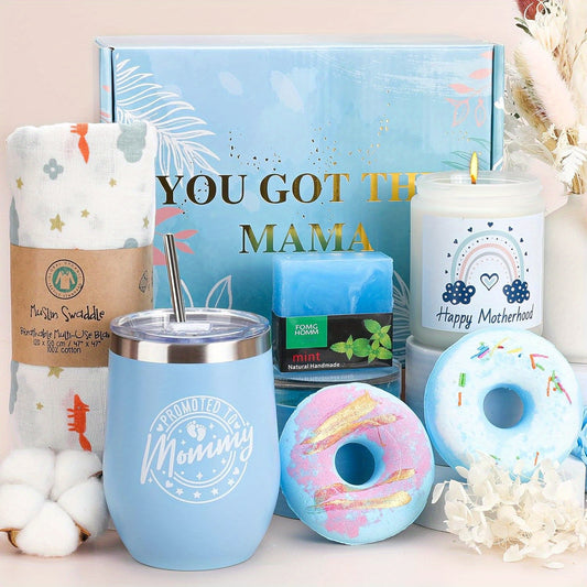 New Mom Gifts, New Mom Care Package, Pregnancy Gifts, Mom to Be Gift, Relaxing Spa Tumbler Gifts for New Moms First Time Moms