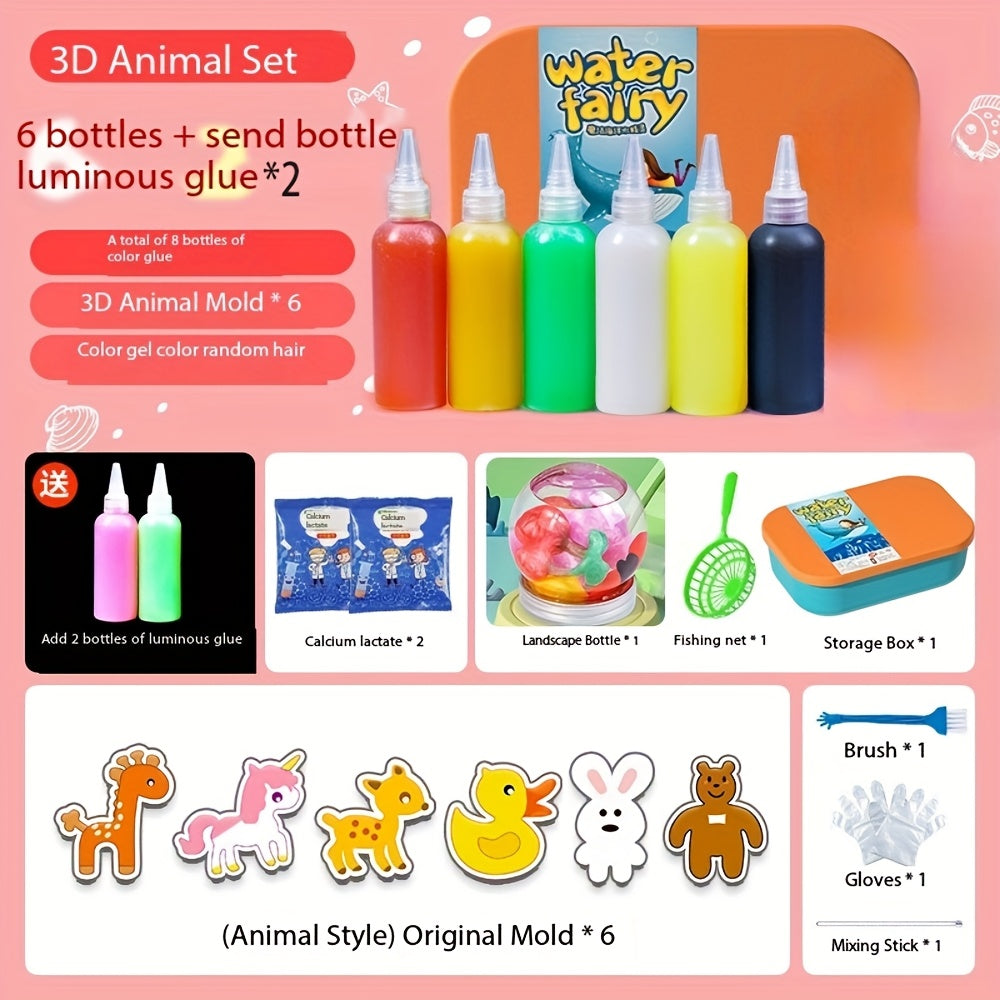 A Total Of 22 Material Packs, Including Storage Boxes, Magical Water Elf Toy Sets, DIY Handmade Material Packs, And A Combination Set Of Various Cartoon Molds To Choose From