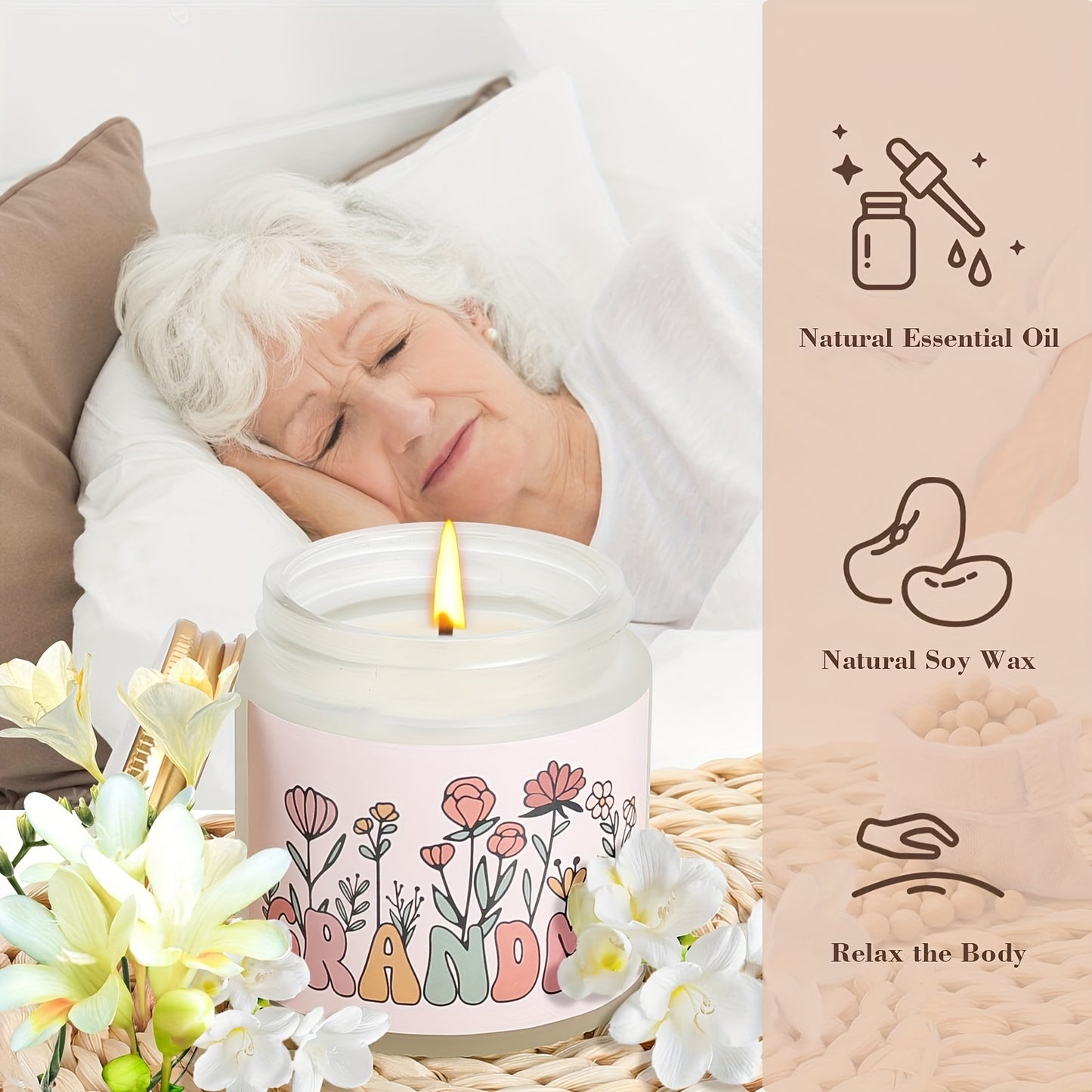 Mothers Day Gifts For Grandma, Grandma Gifts, Nana Gigi Grandma Birthday Gifts Box from, Grandma Coffee Mug Beach Travel Bag Set
