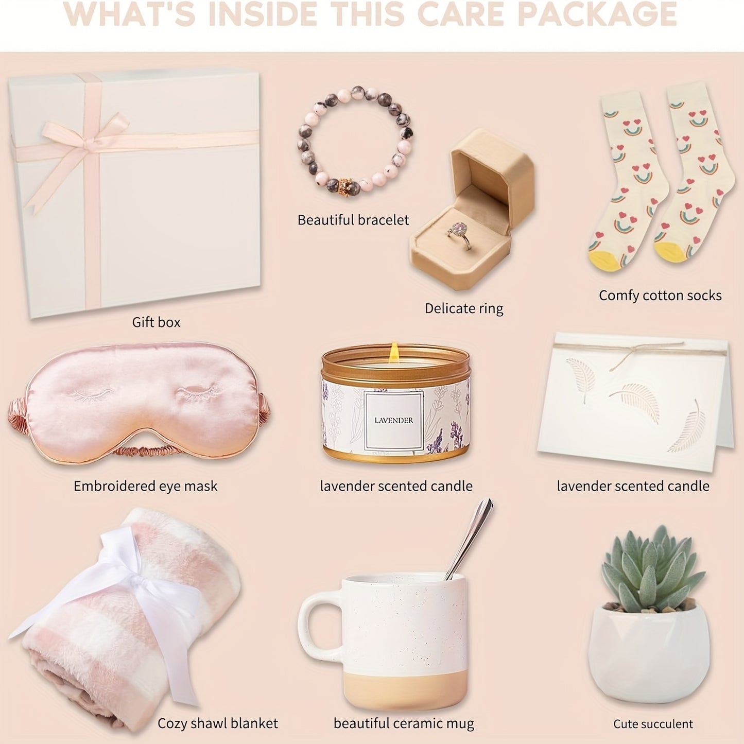 YINUO LIGHT Get Well Soon Gift Set - Self-Care & Sympathy Care Package For Women After Surgery - Thoughtful Gift Box For Women - Show You Care With Sympathy Gift Baskets For Women - Perfect Gift for Women Recovering from Illn