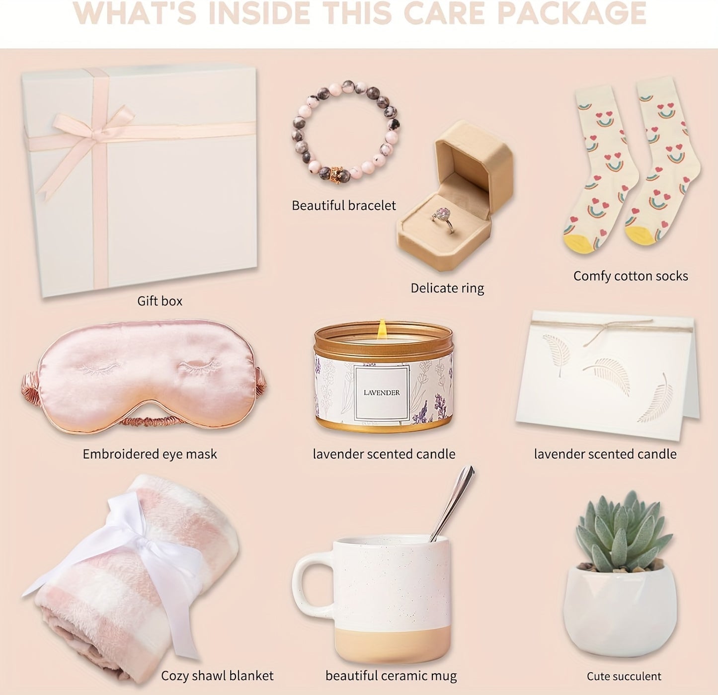 YINUO LIGHT Get Well Soon Gift Set - Self-Care & Sympathy Care Package For Women After Surgery - Thoughtful Gift Box For Women - Show You Care With Sympathy Gift Baskets For Women - Perfect Gift for Women Recovering from Illn