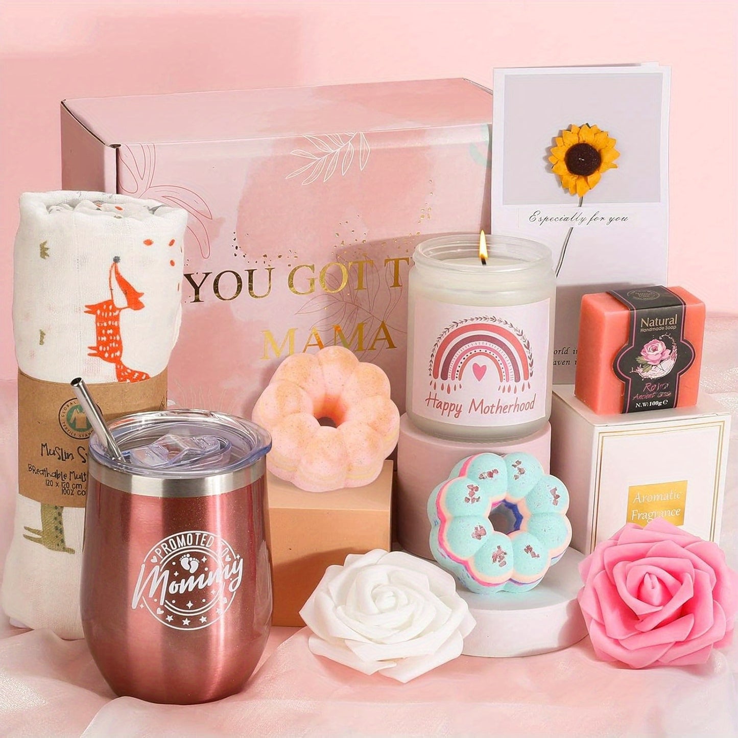 New Mom Gifts, Pregnancy Gift, Mom to Be Gift, New Moms Relaxing Self Care SPA Gifts Package