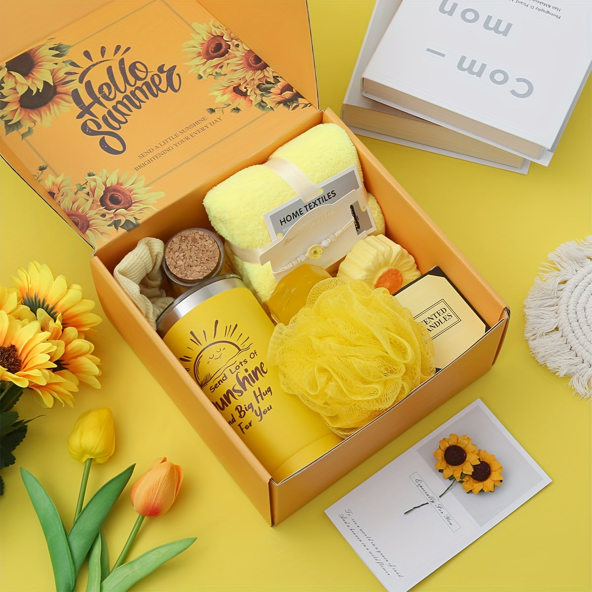 Unique Box Packs Self Care Gifts Relaxing Spa Set Basket For Her Birthday, Mother'S Day, Valentine'S Day