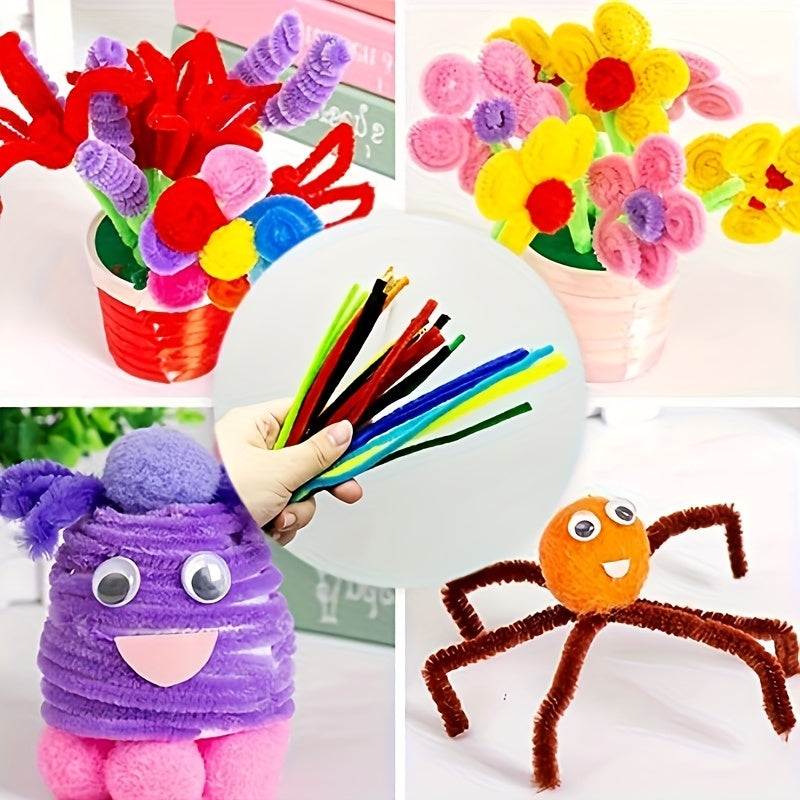 [Creative DIY Craft] Colorful Creative DIY Craft Kit | Educational Playset with Twisted Rope, Polyester Fiber | Perfect for Christmas and Birthday Gifts