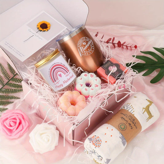 New Mom Gifts, Pregnancy Gift, Mom to Be Gift, New Moms Relaxing Self Care SPA Gifts Package
