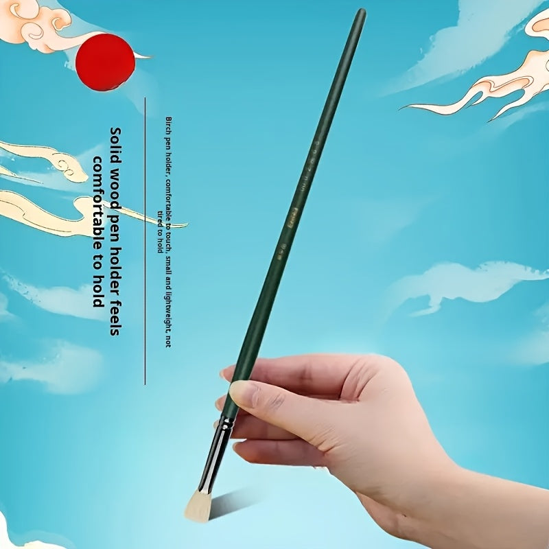 10pcs Watercolour Brushes Set Art Students Special Watercolour Brushes Pig Bristle Fan Brush Color Outlining Brush Students Special Acrylic Brushes Oil Painting Brushes Set