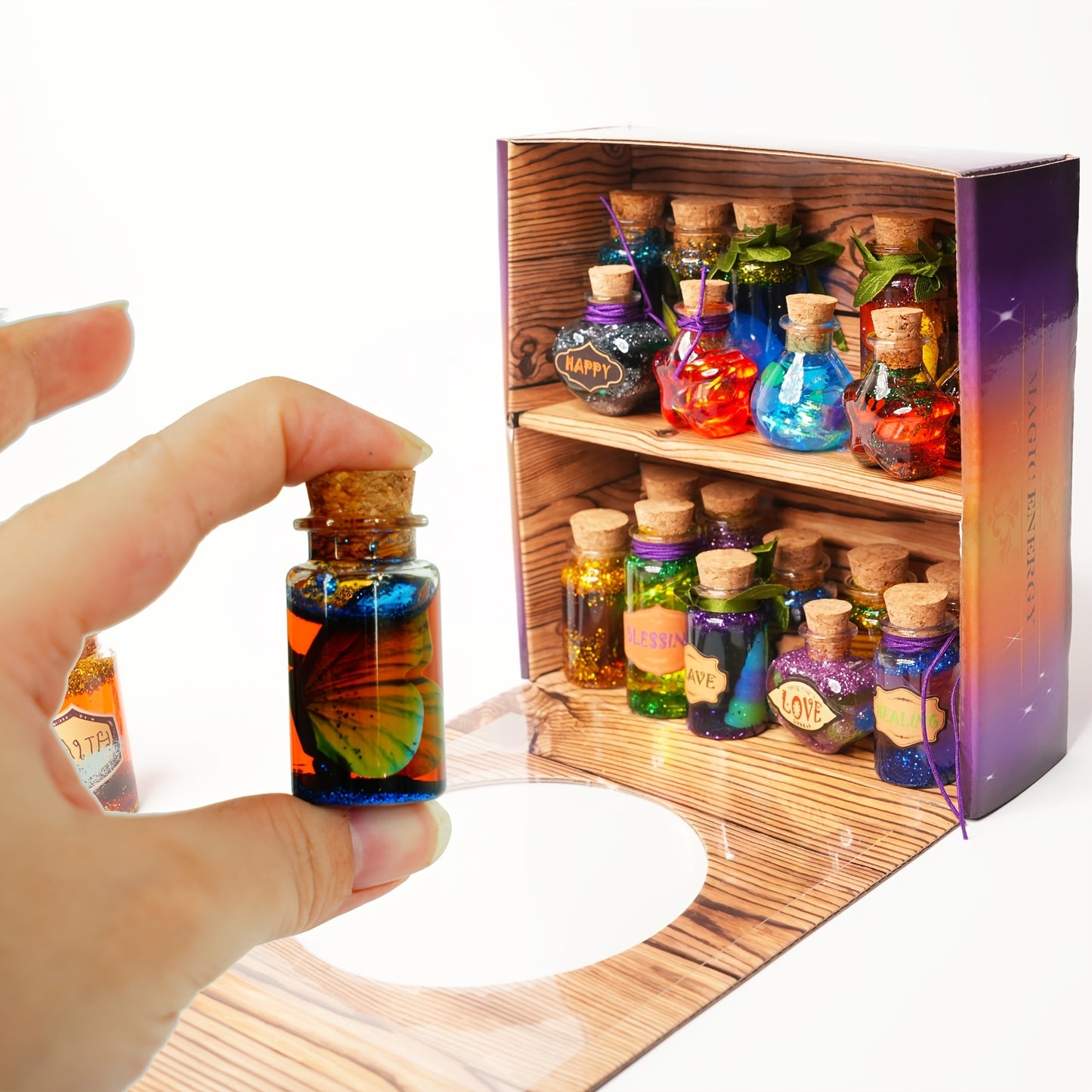 FOMOMDI DIY Wizard Potions Kit, Mix 20 Bottles Fairy Magic Potions, Valentine'S Day Halloween Birthday Art Craft Gift For Girls Kids