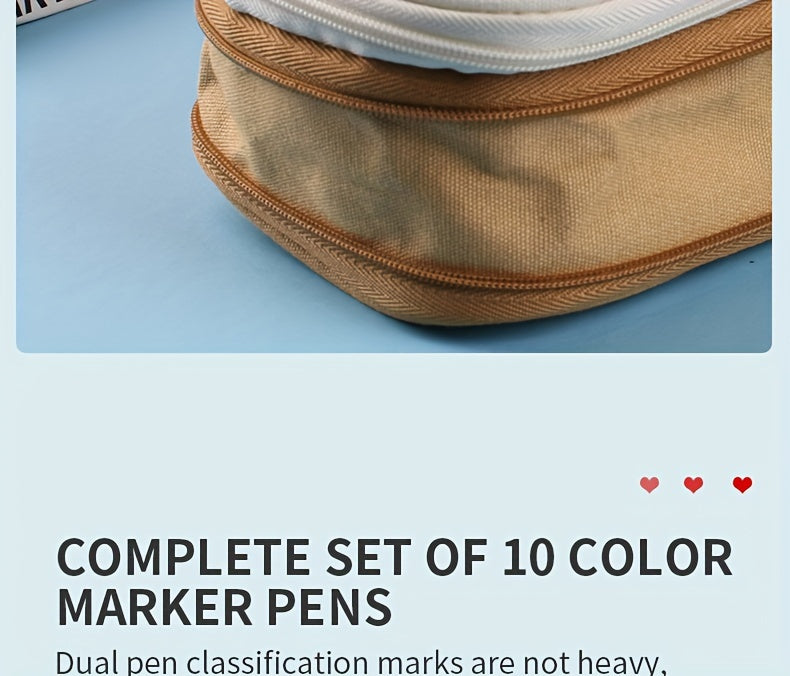 [Bible Study Kit, School & Christmas] 7pcs Bible Study Kit - Double-Layer Pen Case, Sticker Markers, Labels, and Paper Clips - Ideal for Back to School & Christmas Gifts