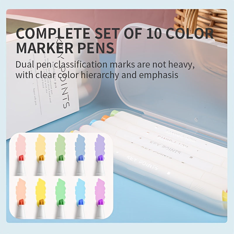 [Bible Study Kit, School & Christmas] 7pcs Bible Study Kit - Double-Layer Pen Case, Sticker Markers, Labels, and Paper Clips - Ideal for Back to School & Christmas Gifts