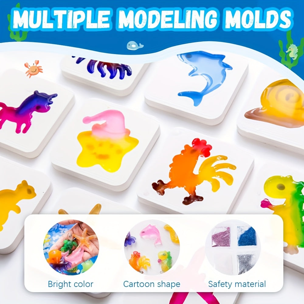 A Total Of 22 Material Packs, Including Storage Boxes, Magical Water Elf Toy Sets, DIY Handmade Material Packs, And A Combination Set Of Various Cartoon Molds To Choose From
