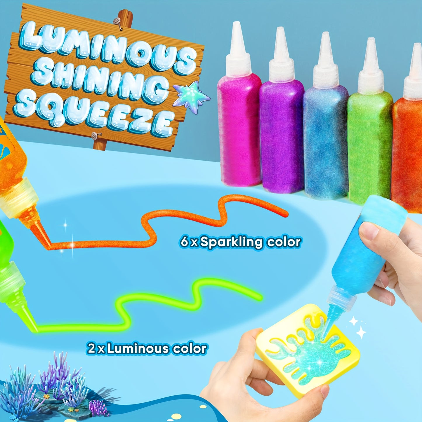 A Total Of 22 Material Packs, Including Storage Boxes, Magical Water Elf Toy Sets, DIY Handmade Material Packs, And A Combination Set Of Various Cartoon Molds To Choose From