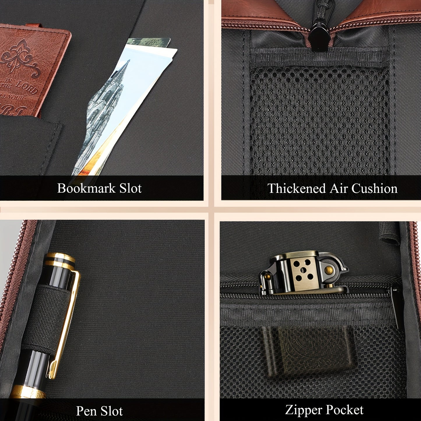 1pc PU Leather Bible Cover with Handle, Embossed "Trust in the Lord" Design, Protective Church Bag for Men and Women, Ideal Gift for Parents and Friends - Winter Collection