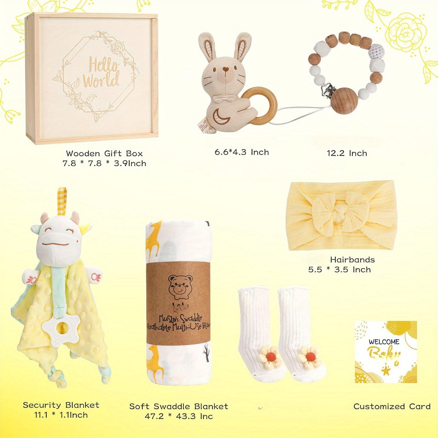 Newborn Essentials Gift Set - New Mom Gift Basket, Mother's Day Gift for New Mom