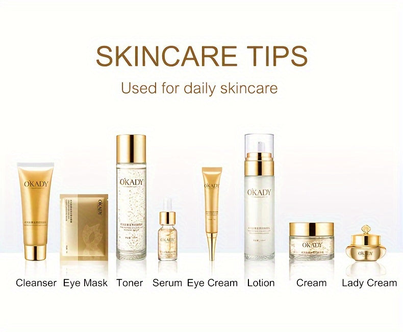 24 Luxury Polypeptide Skin Care Set, Skincare, Day And Night Care, Suitable For AllSkin Types, Not Allergic, With Moisturizing And Firming Skin Set, New Year Gift, Mother'S Day Gift-Holiday Surprise