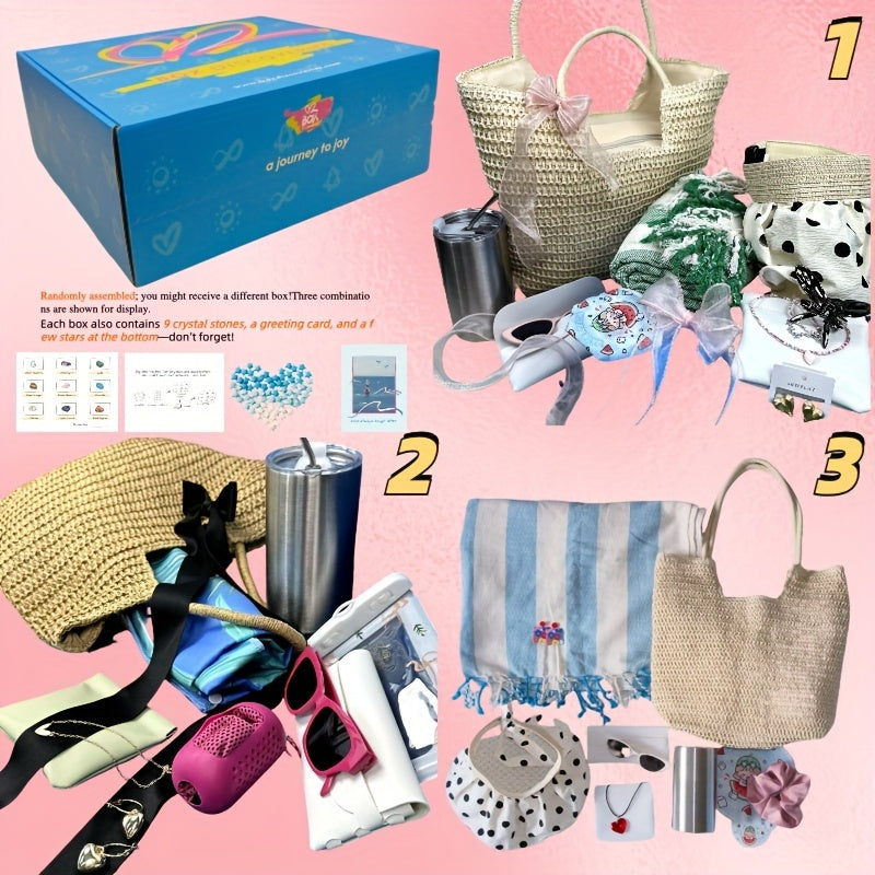14-Piece Gift Basket For Women: Cozy Blanket, Self-Care Essentials, And More, Perfect For Birthdays, Best Friends, Halloween, Christmas, And Any Occasion