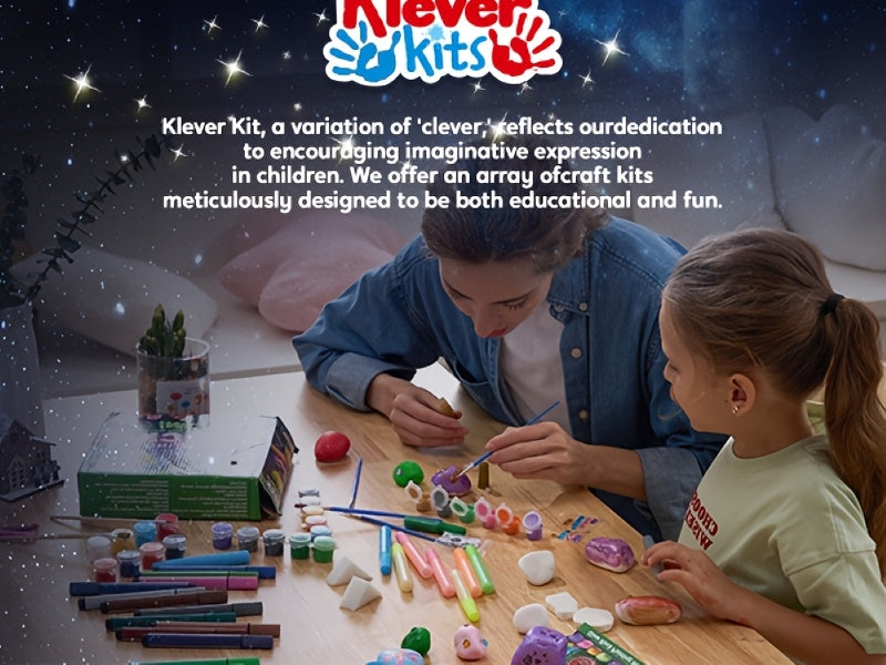 1 Set JOYIN Rock Painting Kit- Glow in The Dark Rock Kit, Arts and Crafts for Kids Ages 6-12, Art Supplies Toy, Kids Craft Paint Kits, Arts & Crafts for Boys Girls Birthday Party Gift Toy