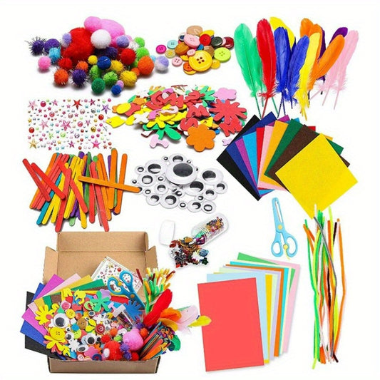 [Creative DIY Craft] Colorful Creative DIY Craft Kit | Educational Playset with Twisted Rope, Polyester Fiber | Perfect for Christmas and Birthday Gifts