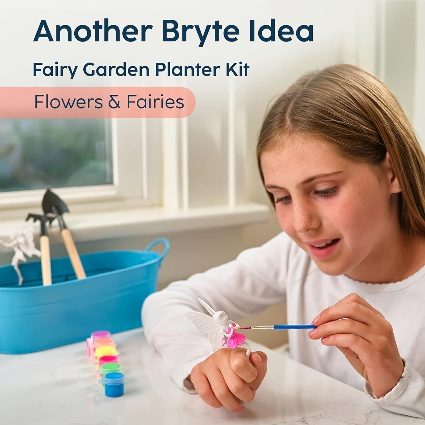 Light Up Unicorn Terrarium Kit - Grow Plant, Castle, Paint Set, Crystal Rock, Fairy Garden Lights, Arts & Crafts, STEM Activities, Birthday Gifts