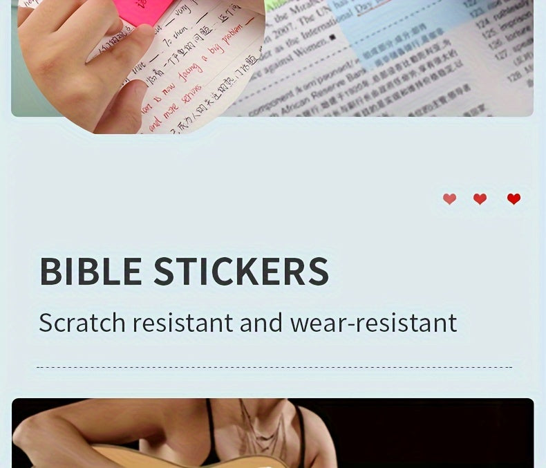 [Bible Study Kit, School & Christmas] 7pcs Bible Study Kit - Double-Layer Pen Case, Sticker Markers, Labels, and Paper Clips - Ideal for Back to School & Christmas Gifts