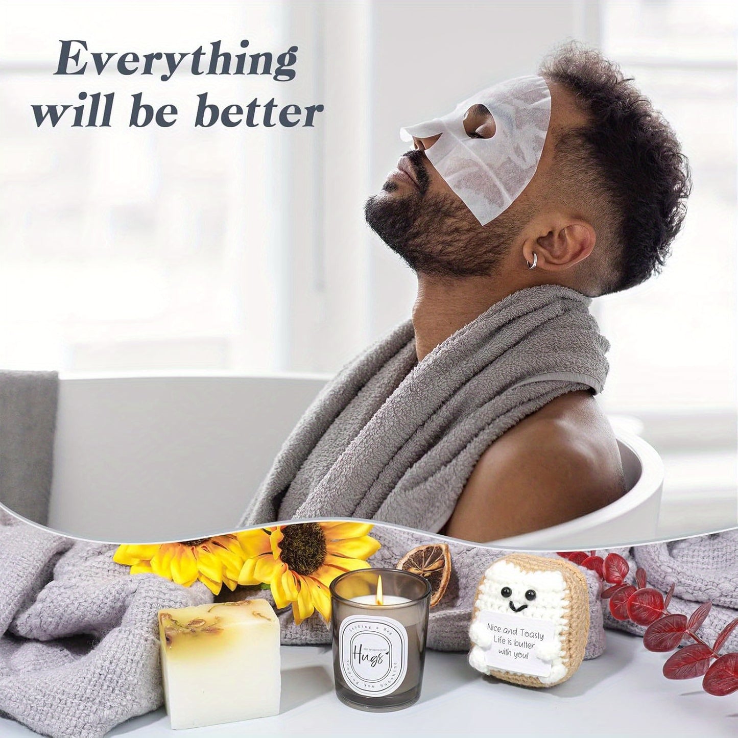 Get Well Soon Gift Basket Men, Self Care Gifts For Men, Get Well Gifts For Men After Surgery, Thinking Of You Gifts For Men, Sympathy Gift For Dad Husband Brother Men Coffee Mugs