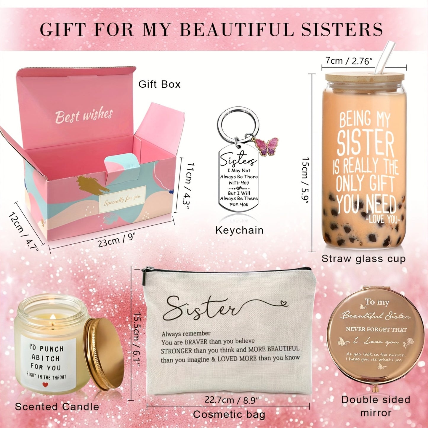 Sister Birthday Gifts From Sister, Little Sisters Gifts From Sister, Best Sister Ever Gifts Ideas