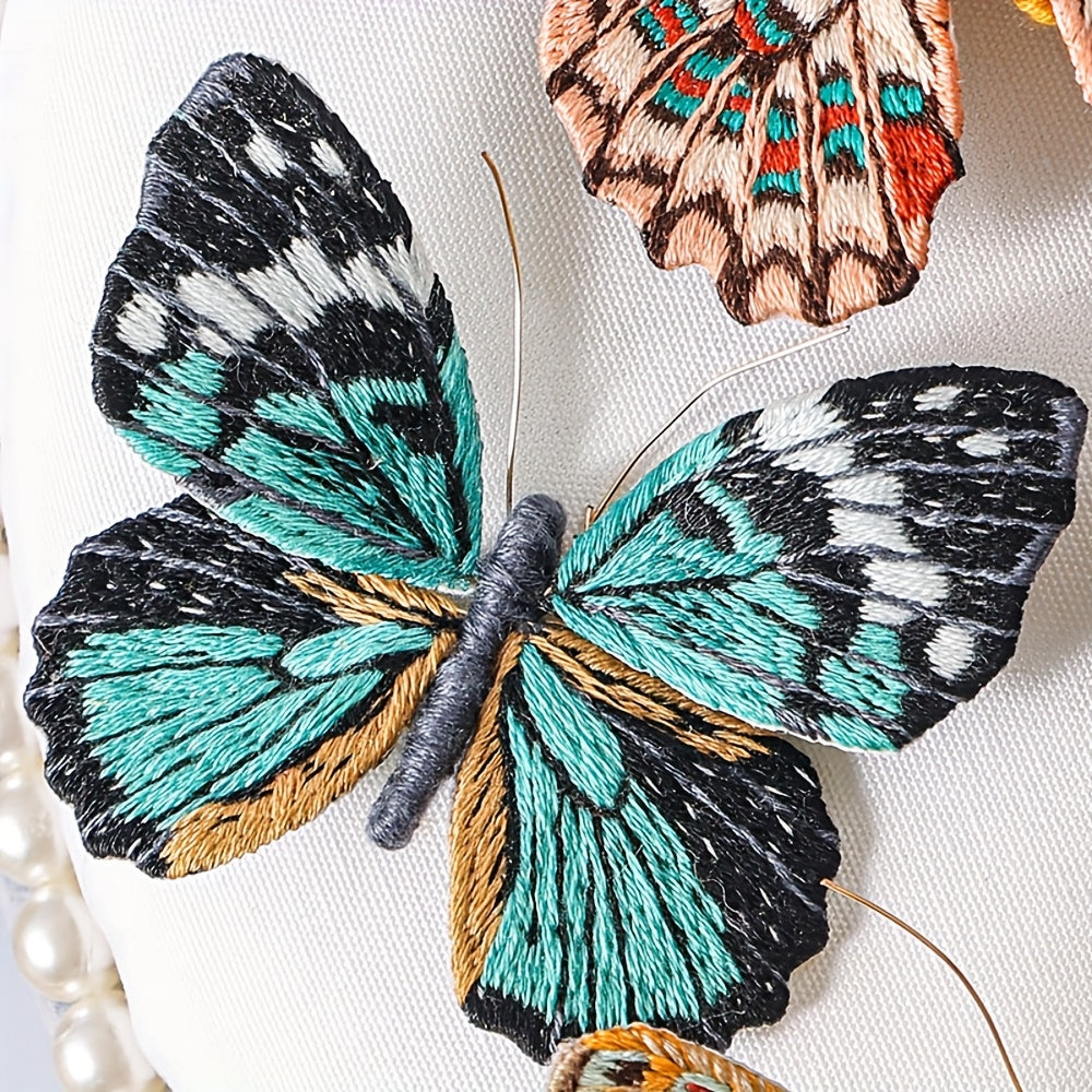 4D DIY Embroidery Butterfly Kit | Mixed Color, Easy-to-Use, Handmade Craft Gift for Family and Friends - All Seasons Fabric Brooch Pin Set