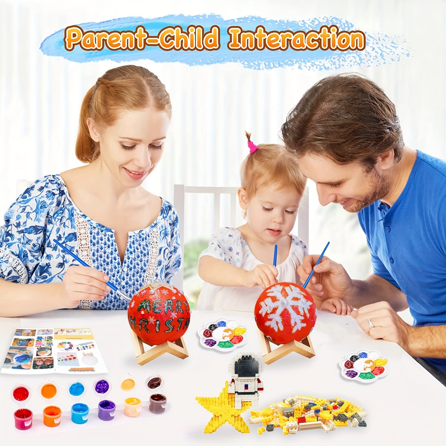 Paint Your Own Moon Lamp Kit, DIY 3D Planet Lamp Drawing & Painting Kit, Arts & Crafts Kit School Supplies for Boys Girls, Back to School Activities Kits for Youngsters Ages 6-12+, Valentines Easter Gifts