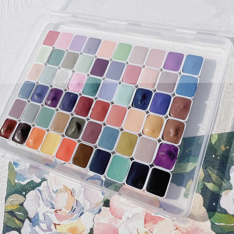 Super Vision Watercolor Paint 10 Color 1ML Artist Morandi Macaron Candy Color Advanced Gray Beginner Painting Art Supplies