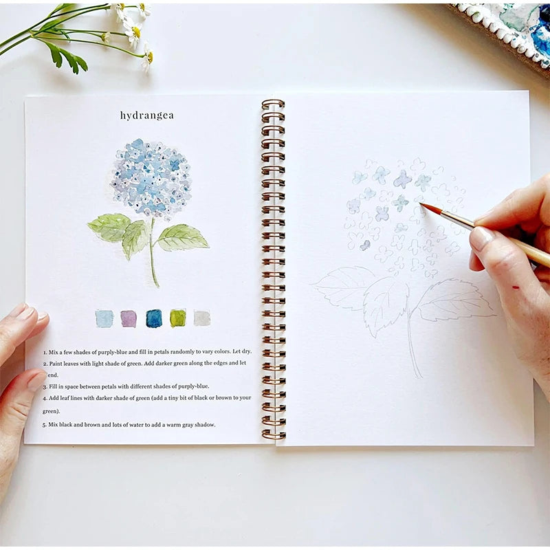 12 Colors Watercolor Paint Set With Paint Brush Art Crafts Painting Supplies Beginner-friendly Watercolor Workbooks Kids Adults