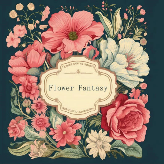 Flower Fantasy Art Coloring Book 22 Page Gift For Birthday Party Relieve Stress Kill Time Graffiti Painting Drawing Art Book