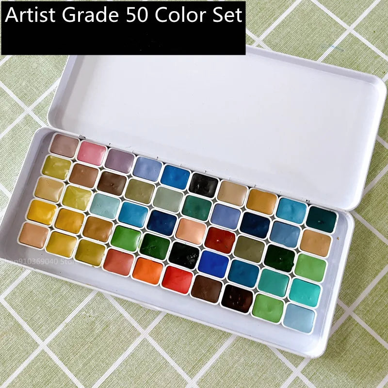 Super Vision Watercolor Paint 10 Color 1ML Artist Morandi Macaron Candy Color Advanced Gray Beginner Painting Art Supplies