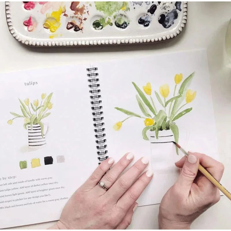 12 Colors Watercolor Paint Set With Paint Brush Art Crafts Painting Supplies Beginner-friendly Watercolor Workbooks Kids Adults