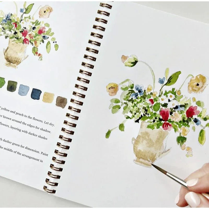 12 Colors Watercolor Paint Set With Paint Brush Art Crafts Painting Supplies Beginner-friendly Watercolor Workbooks Kids Adults