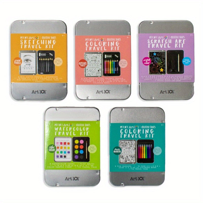 Art 101 Creative Tools Sketching Tin Drawing Set for ren to Adults