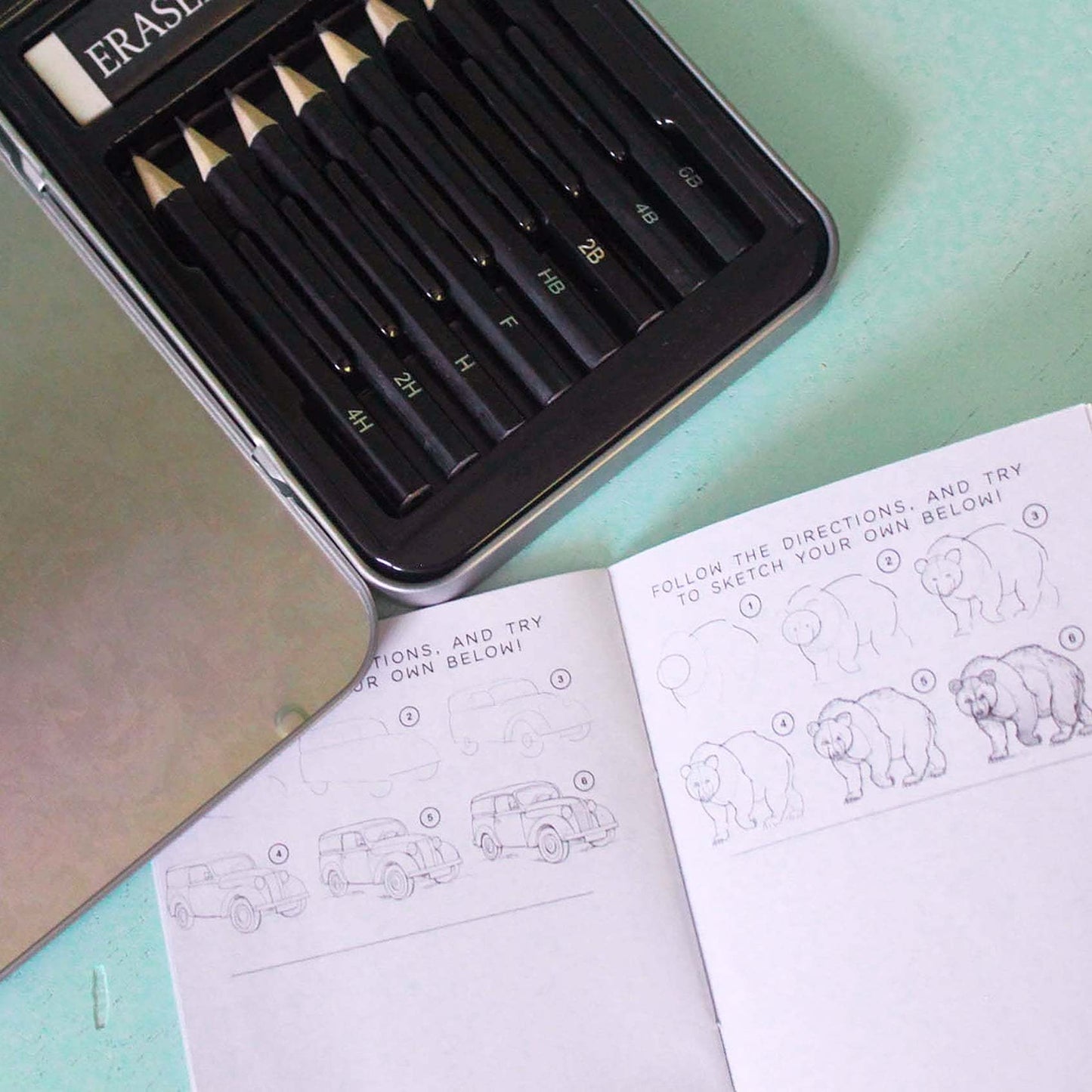 Art 101 Creative Tools Sketching Tin Drawing Set for ren to Adults