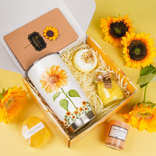 Unique Birthday Gifts Box With Inspirational Blanket and Candle For Women, Her, Mom, Wife - Care Package, Get Well Soon Gifts Basket, Sunshine Gifts For Women, Mothers Day Gifts For Mom