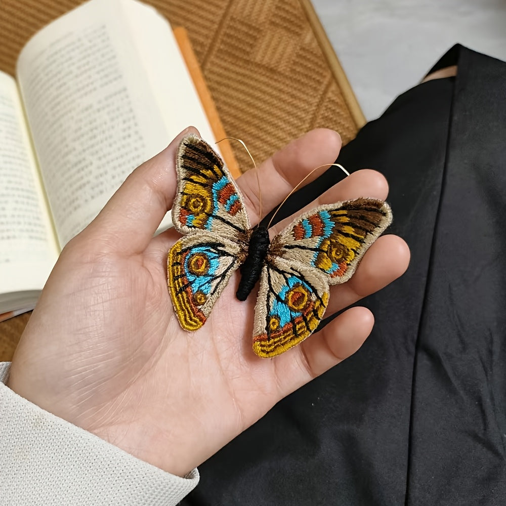 4D DIY Embroidery Butterfly Kit | Mixed Color, Easy-to-Use, Handmade Craft Gift for Family and Friends - All Seasons Fabric Brooch Pin Set