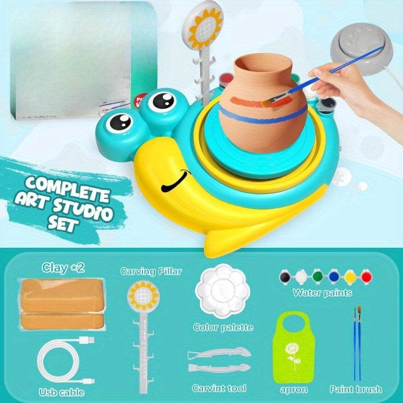 DIY Pottery Kit for Beginners Air Dry Clay Painting, Art And Crafts Birthday Gifts