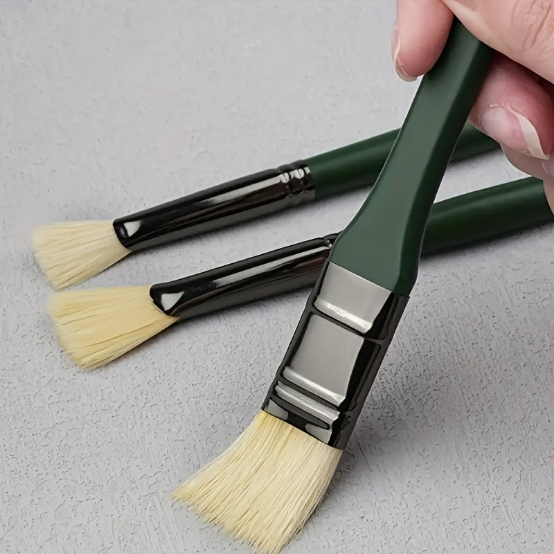 10pcs Watercolour Brushes Set Art Students Special Watercolour Brushes Pig Bristle Fan Brush Color Outlining Brush Students Special Acrylic Brushes Oil Painting Brushes Set