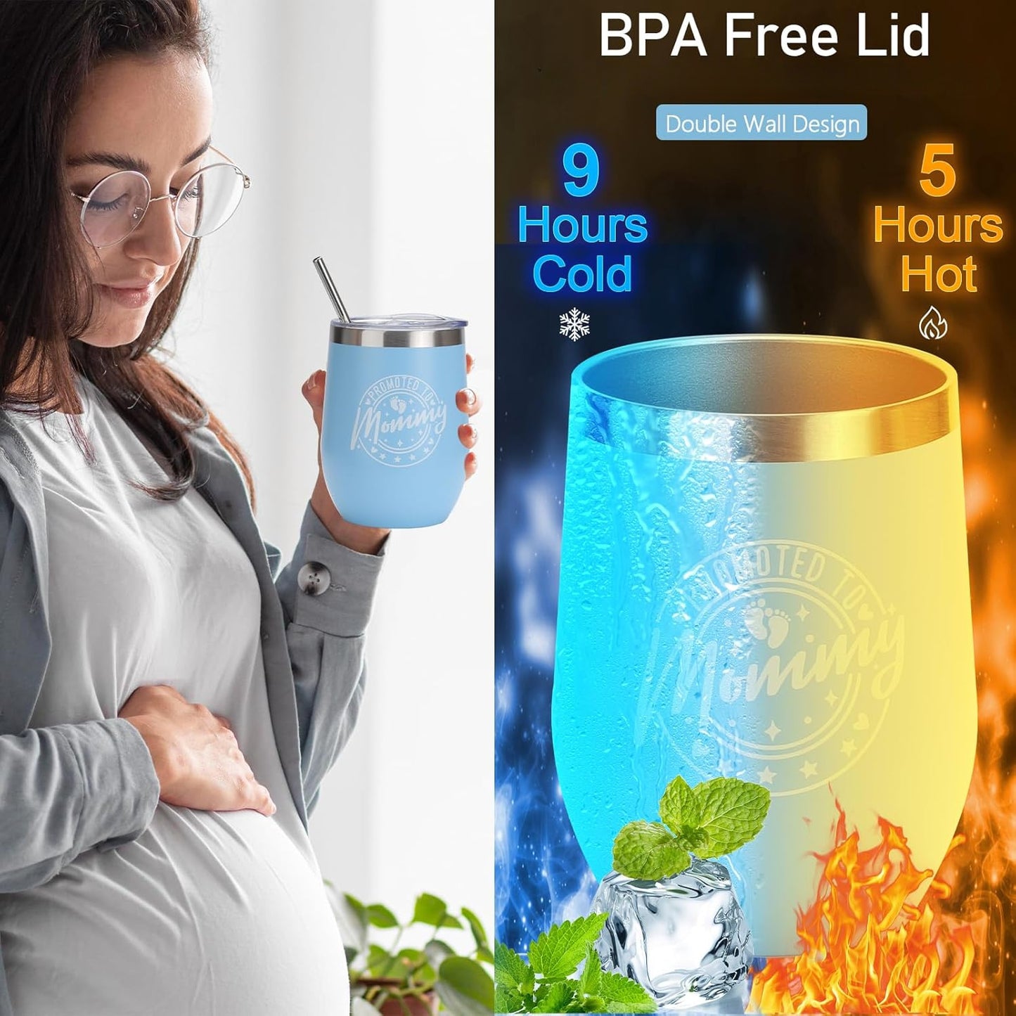 New Mom Gifts, New Mom Care Package, Pregnancy Gifts, Mom to Be Gift, Relaxing Spa Tumbler Gifts for New Moms First Time Moms