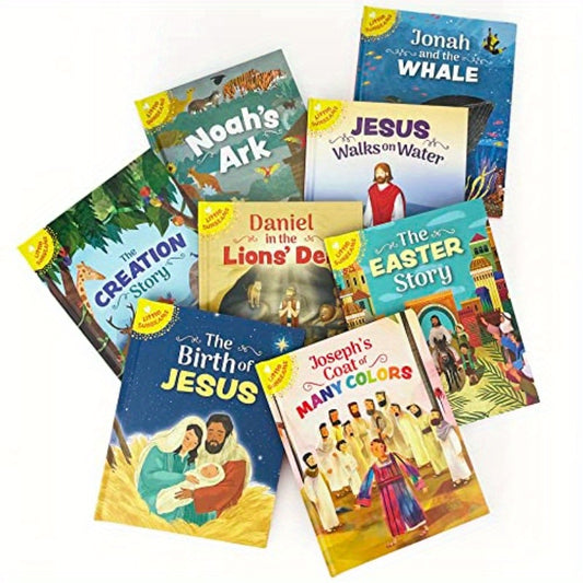 BestLoved Bible Stories 8Book Library Boxed Gift Set for: Including stories of Noah's Ark The Birth of Jesus The Creation Story Daniel... Lion's Den Jonah and More Little Sunbeams