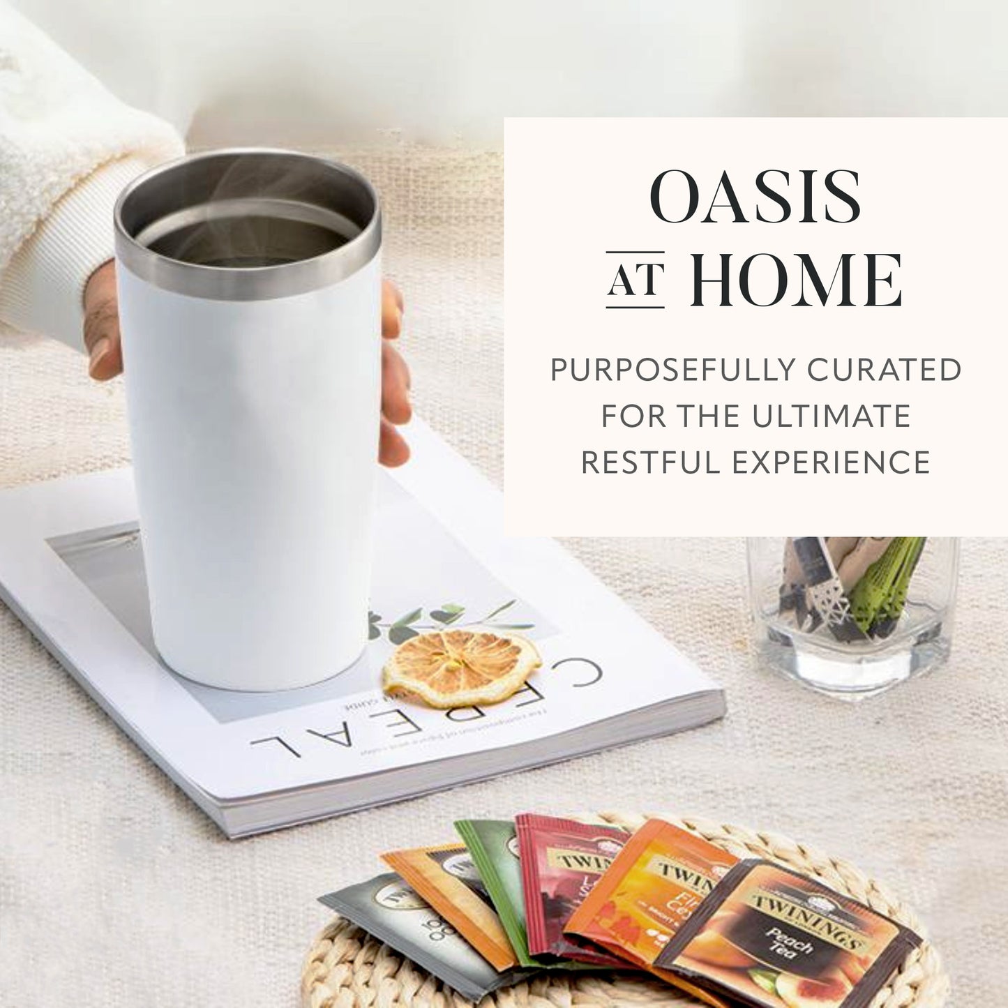 Ultimate Gift for Women: Perfect for Birthdays, Get Well Soon, & Special Occasions - Thoughtful Gift Baskets, Care Packages, and Unique Gifts for Her & Him. Including Teas, Insulated Tumbler, Candle Set.