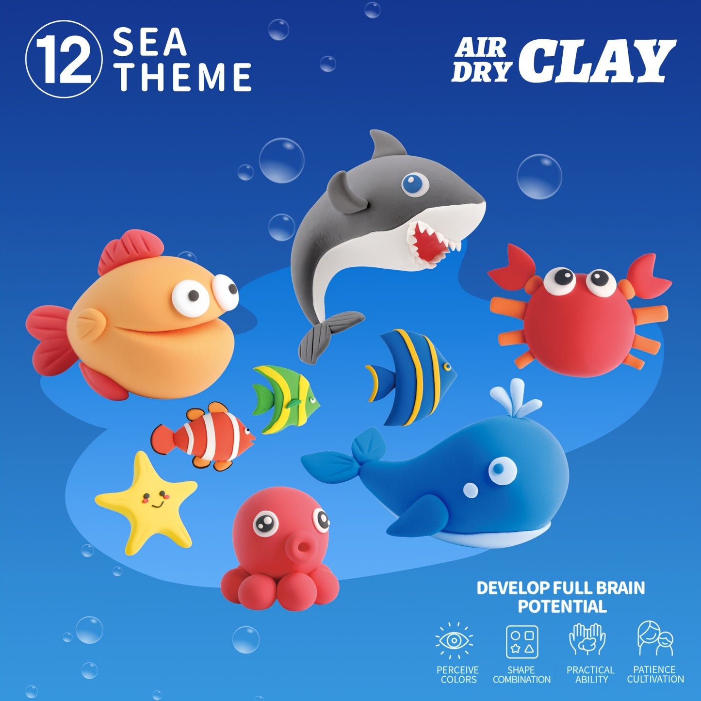 [Magic Air Dry Clay] 48 Colors Air Dry Clay Set, DIY Magic Clay | Super Light Modeling Clay, Individually Packaged 12 Boxes, Comes with Accessories, Tools and Tutorial, Easter Slime Fun for Kids