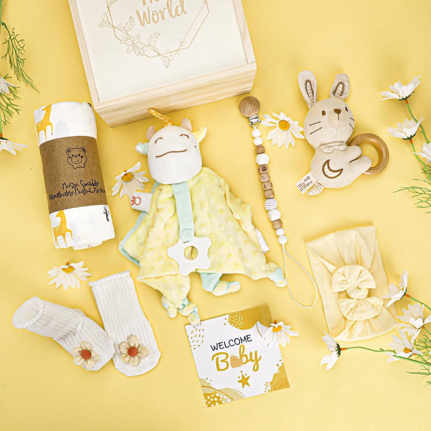 Newborn Essentials Gift Set - New Mom Gift Basket, Mother's Day Gift for New Mom