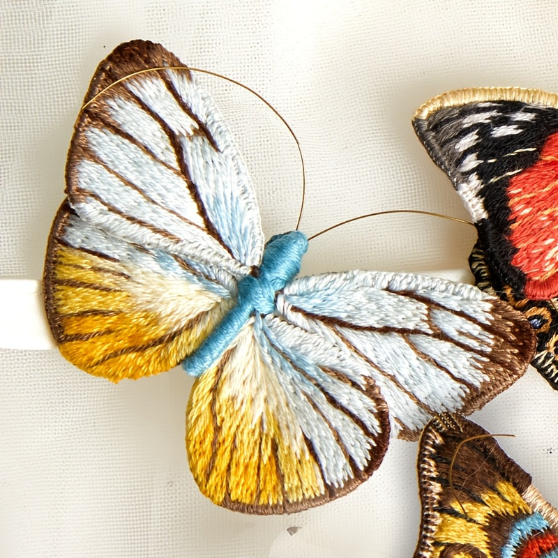 4D DIY Embroidery Butterfly Kit | Mixed Color, Easy-to-Use, Handmade Craft Gift for Family and Friends - All Seasons Fabric Brooch Pin Set