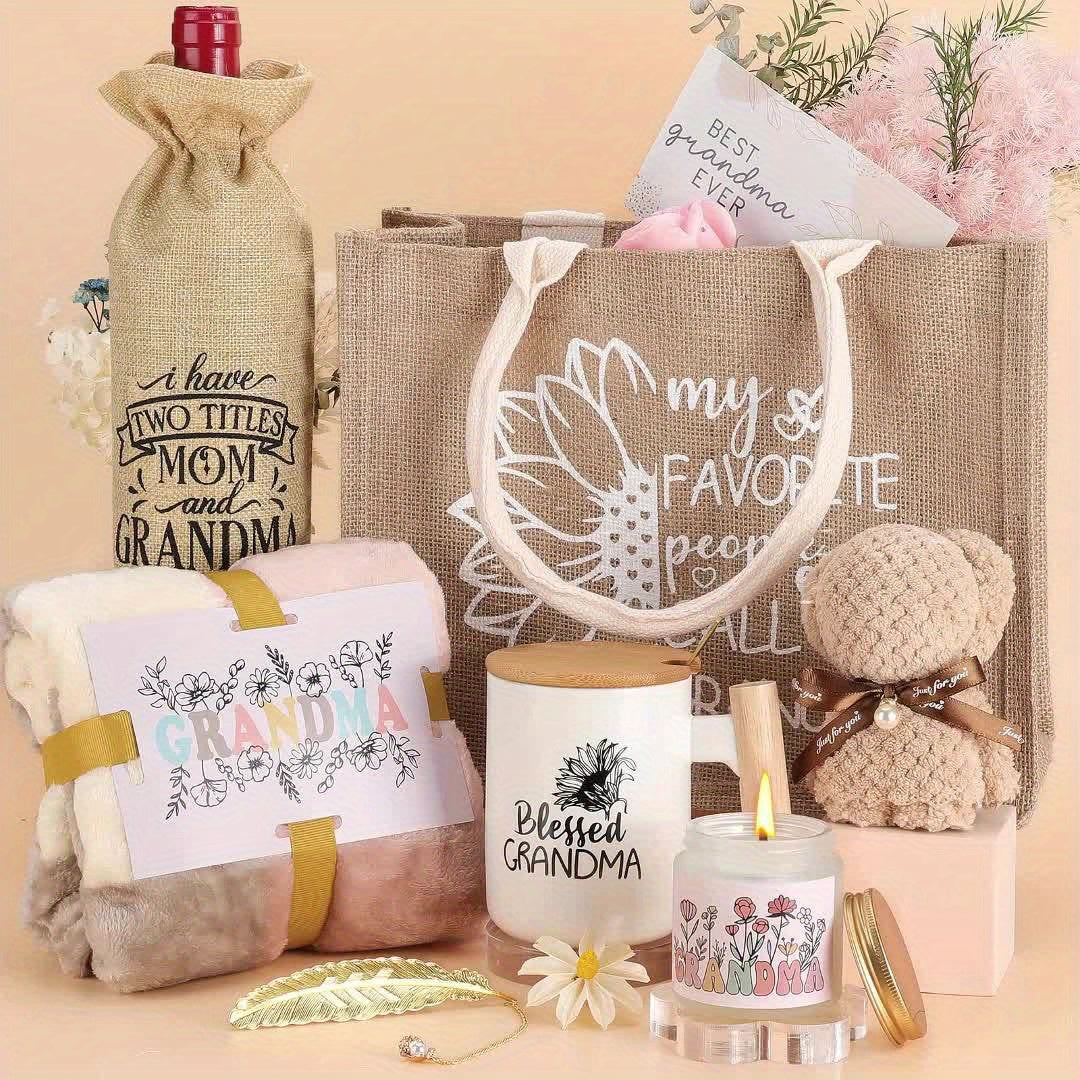 Mothers Day Gifts For Grandma, Grandma Gifts, Nana Gigi Grandma Birthday Gifts Box from, Grandma Coffee Mug Beach Travel Bag Set