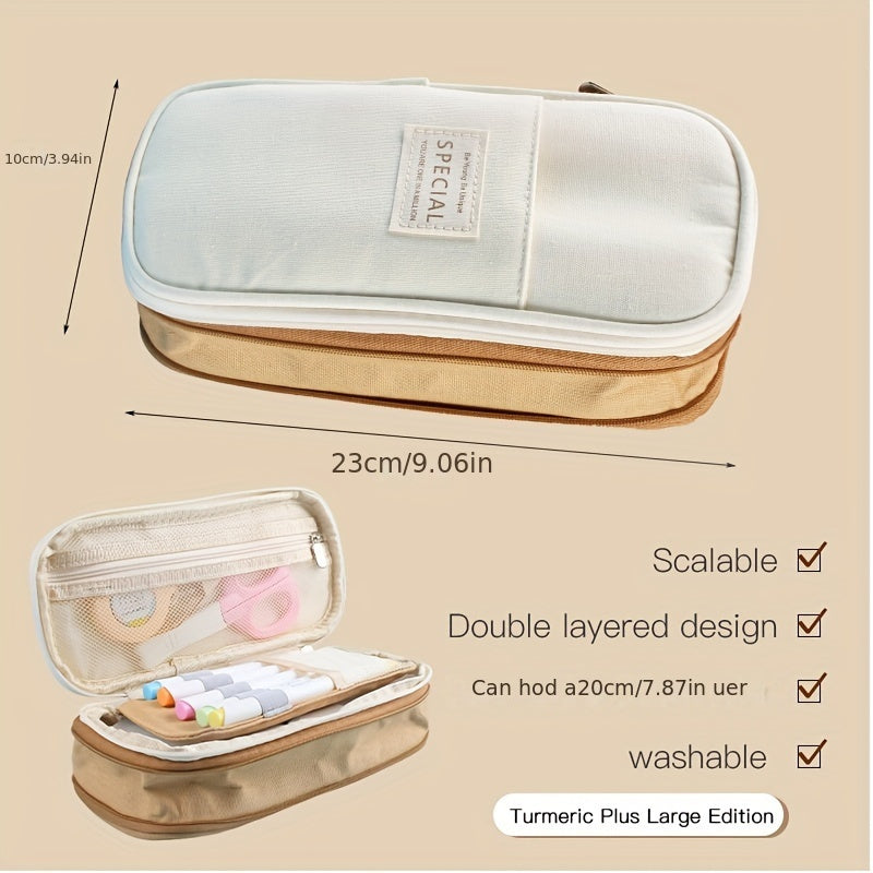 [Bible Study Kit, School & Christmas] 7pcs Bible Study Kit - Double-Layer Pen Case, Sticker Markers, Labels, and Paper Clips - Ideal for Back to School & Christmas Gifts